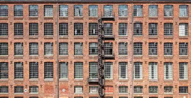 Fire escape on a building