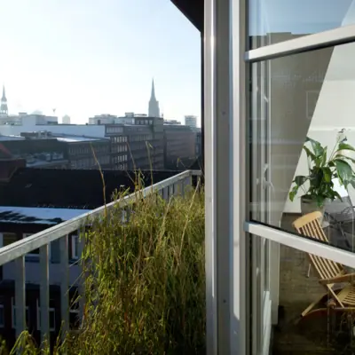 View over the rooftops of Hamburg
