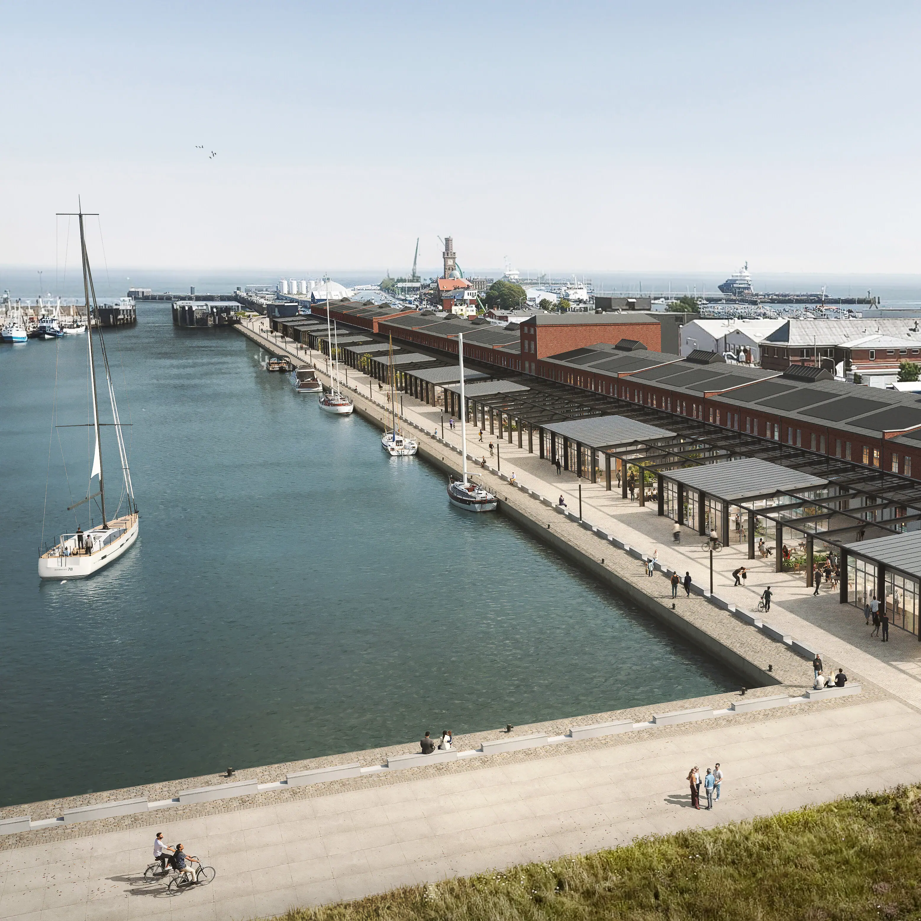 Rendering of the exterior of HENRI Cuxhaven.