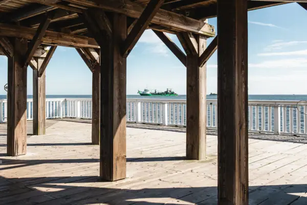 The ‘Alte Liebe’ viewing platform in Cuxhaven, overlooking the North Sea.