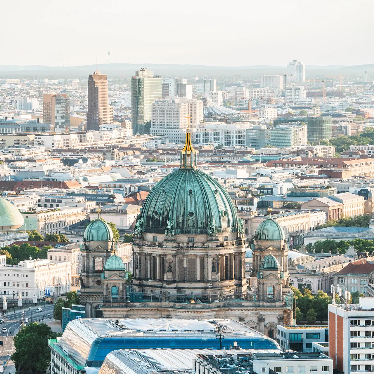 Aerial view of Berlin Cathedral