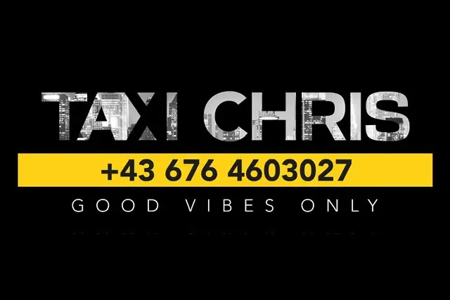 HENRI Partner Taxi Chris logo and telephone number