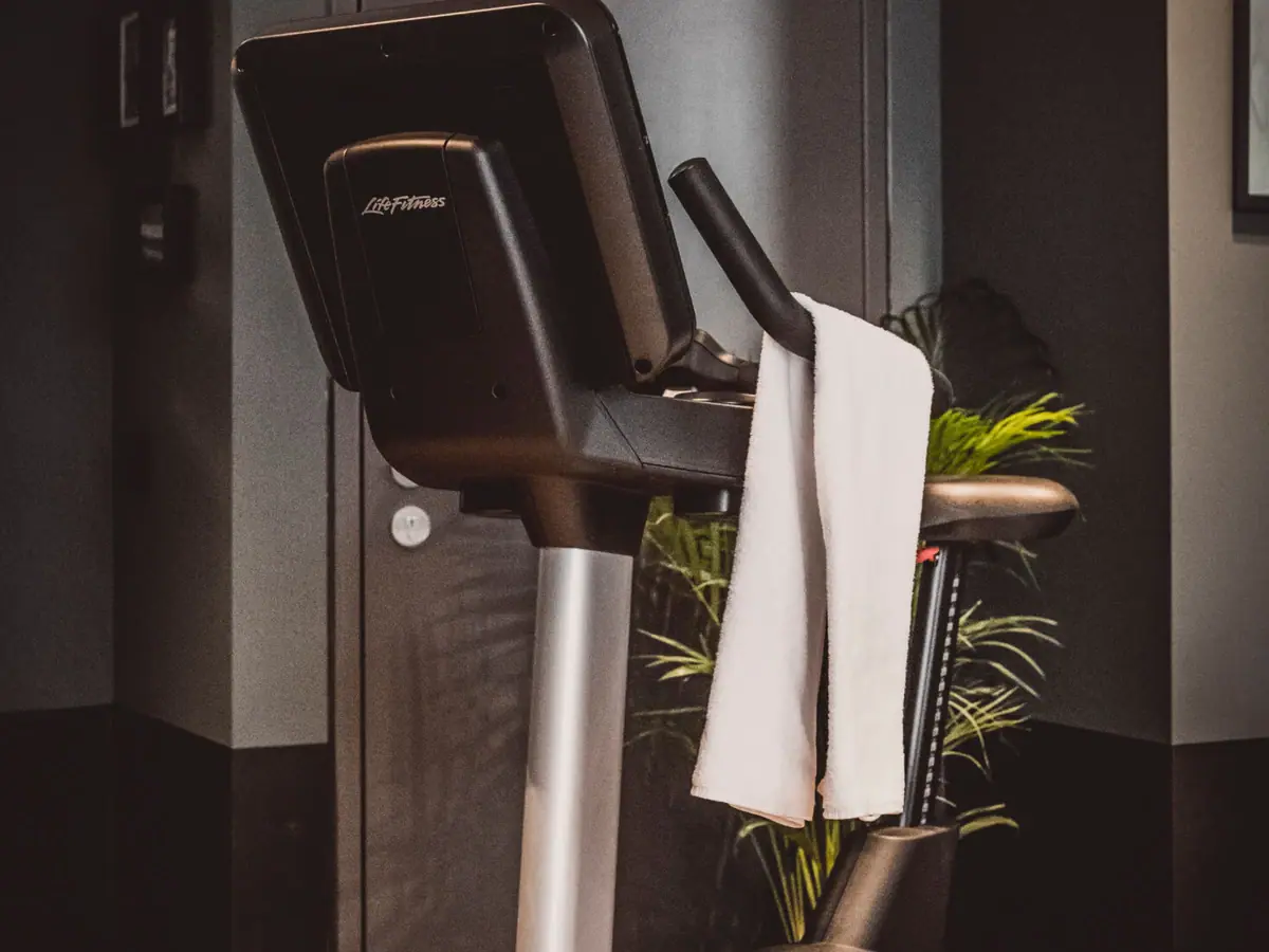 Exercise bike in one room