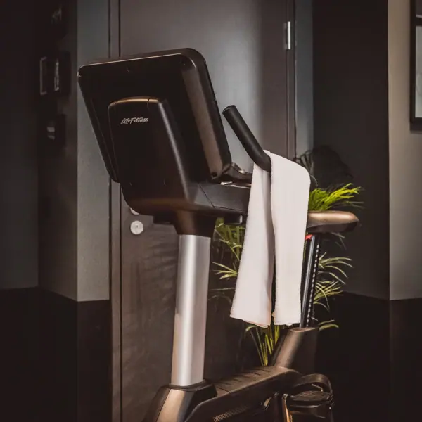 Exercise bikes in one room.