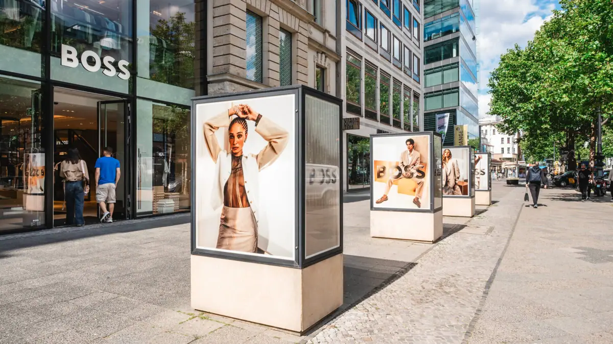 The Boss Store on Kurfürstendamm in Berlin.
