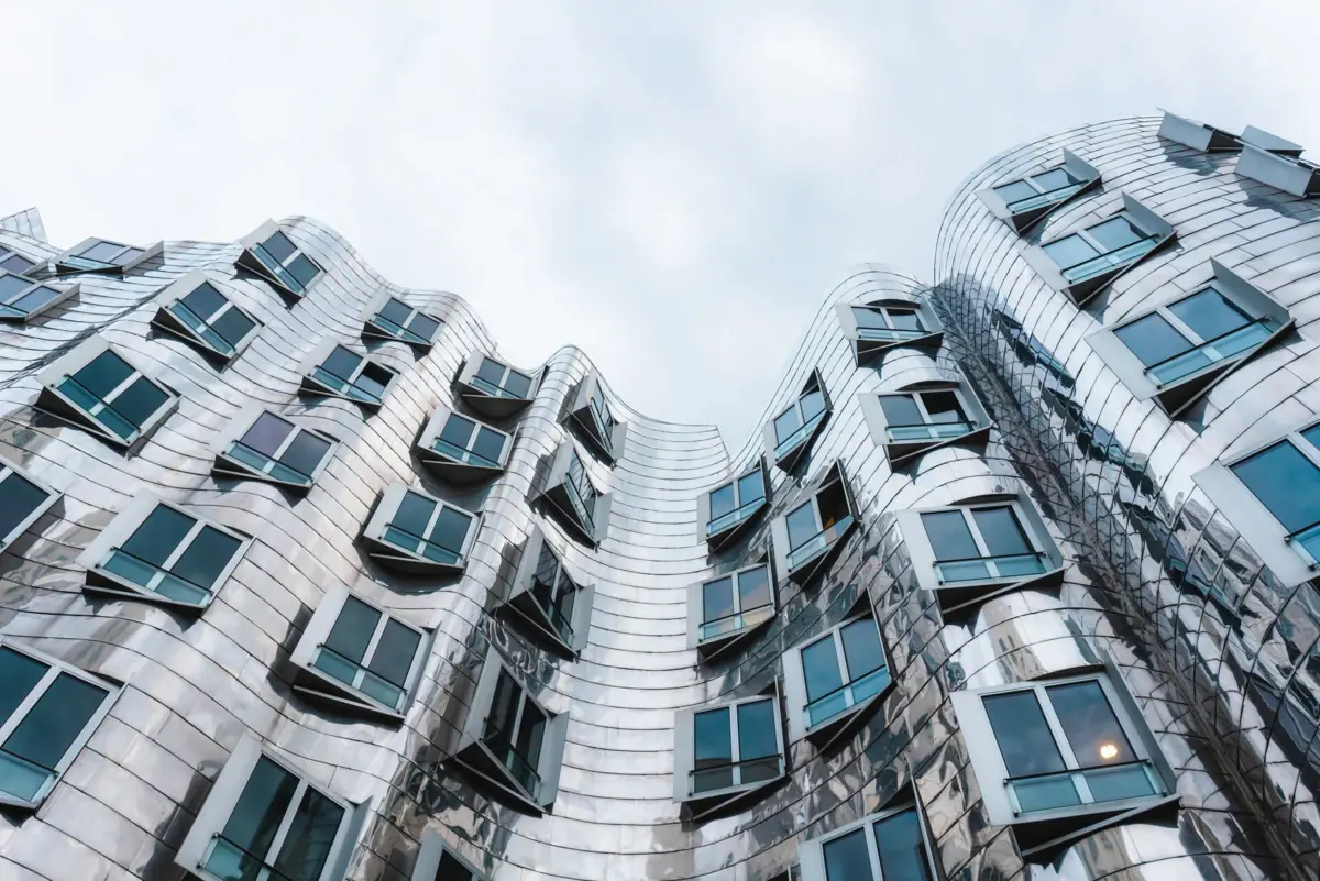 A building with lots of windows.