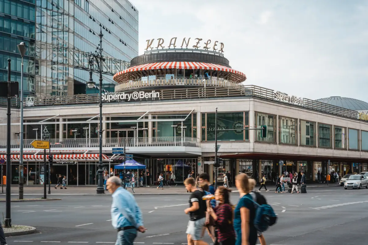 The Kranzler Eck in Berlin on the Kudamm.