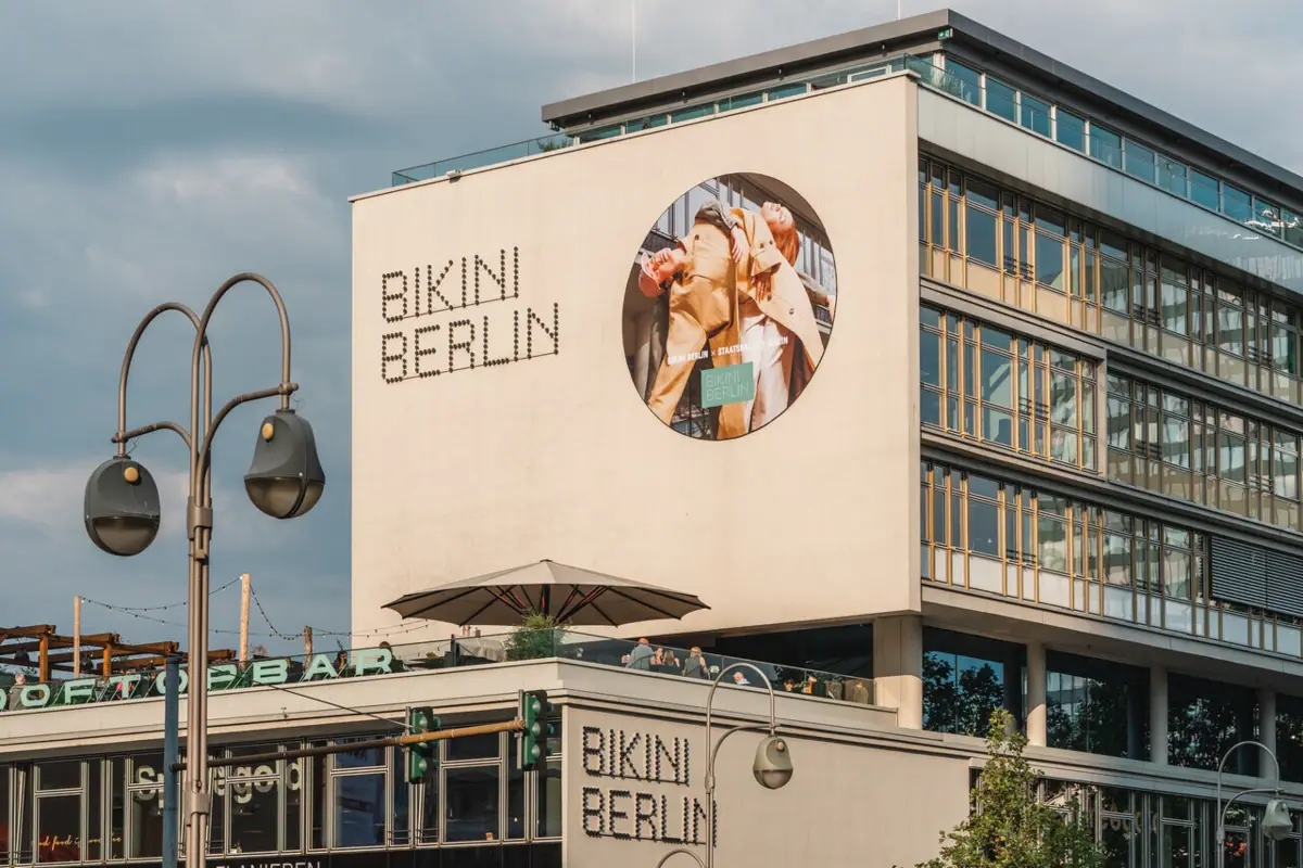 The Bikini Haus Berlin, with the Monkey Rooftop Bar, near Kuhdamm.